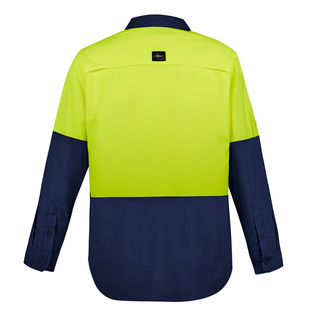 House of Uniforms The Hi Vis Outdoor Shirt | Unisex | Long Sleeve Syzmik