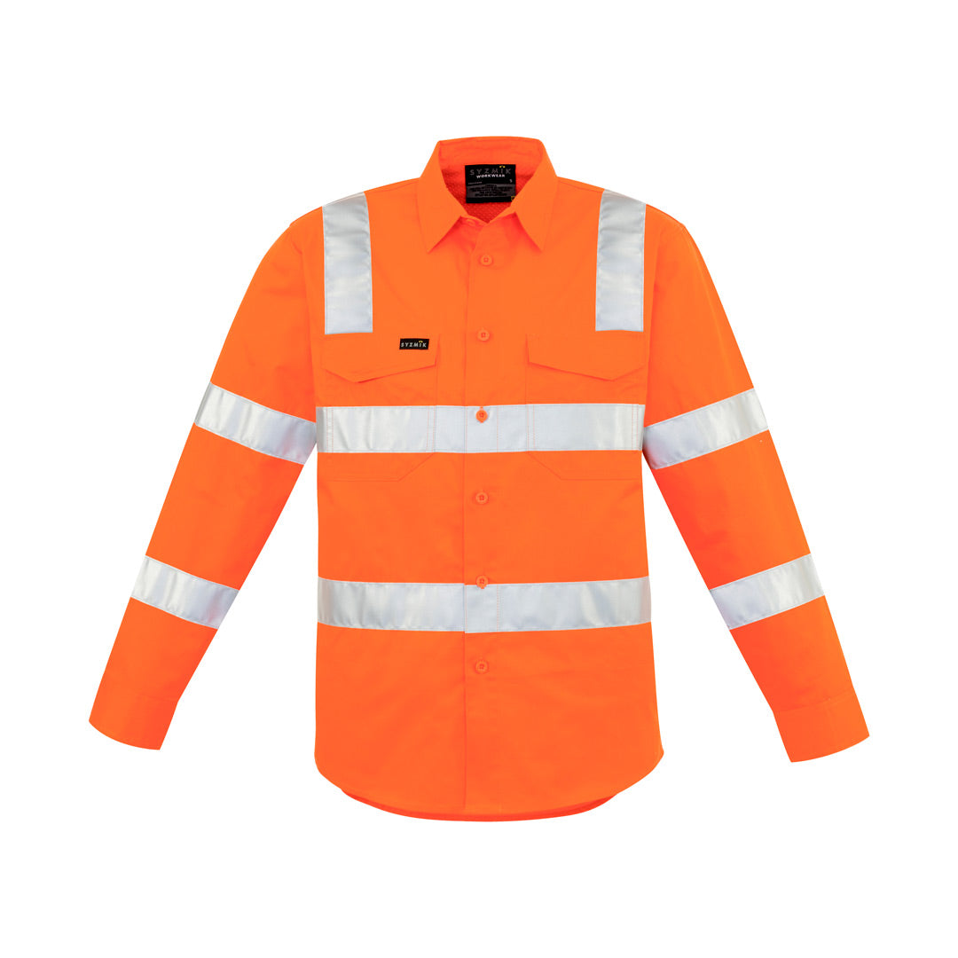 House of Uniforms The Roger Shirt | Mens | Long Sleeve Syzmik Orange