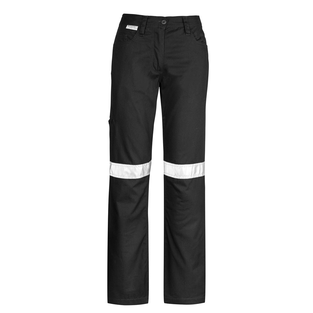 House of Uniforms The Taped Utility Pant | Ladies Syzmik Black