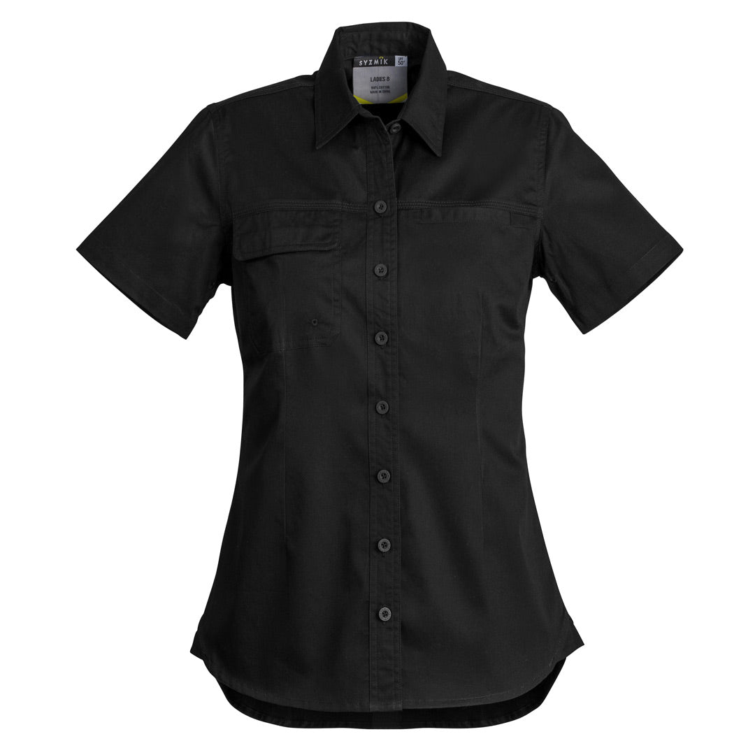 House of Uniforms The Jen Shirt | Ladies | Short and Long Sleeve Syzmik Black