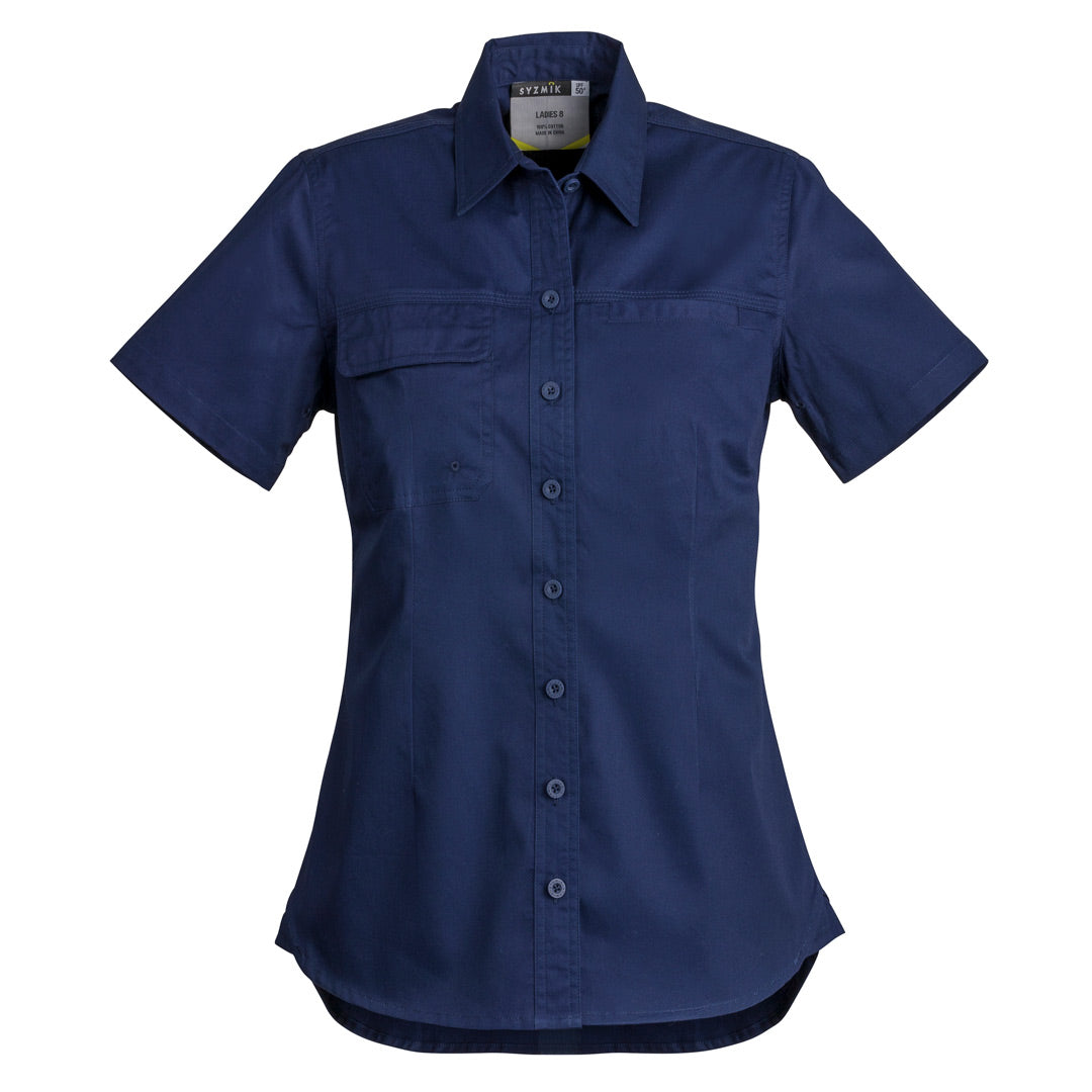House of Uniforms The Jen Shirt | Ladies | Short and Long Sleeve Syzmik Blue