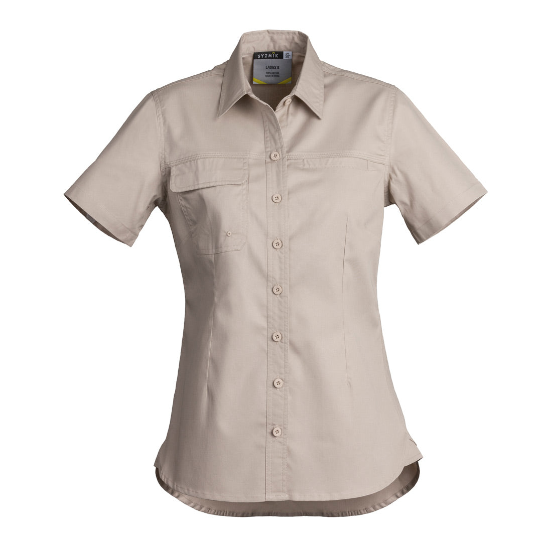 House of Uniforms The Jen Shirt | Ladies | Short and Long Sleeve Syzmik Sand