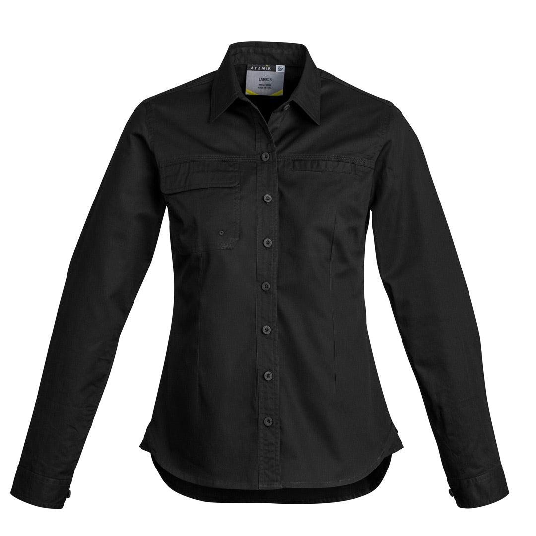 House of Uniforms The Jen Shirt | Ladies | Short and Long Sleeve Syzmik Black
