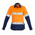 House of Uniforms The Trish Shirt | Ladies | Long Sleeve Syzmik Orange/Navy