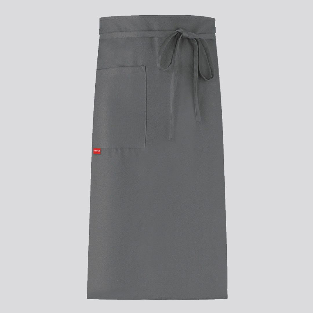 House of Uniforms The Argo Long Waist Apron | 2 Pack Toma Grey