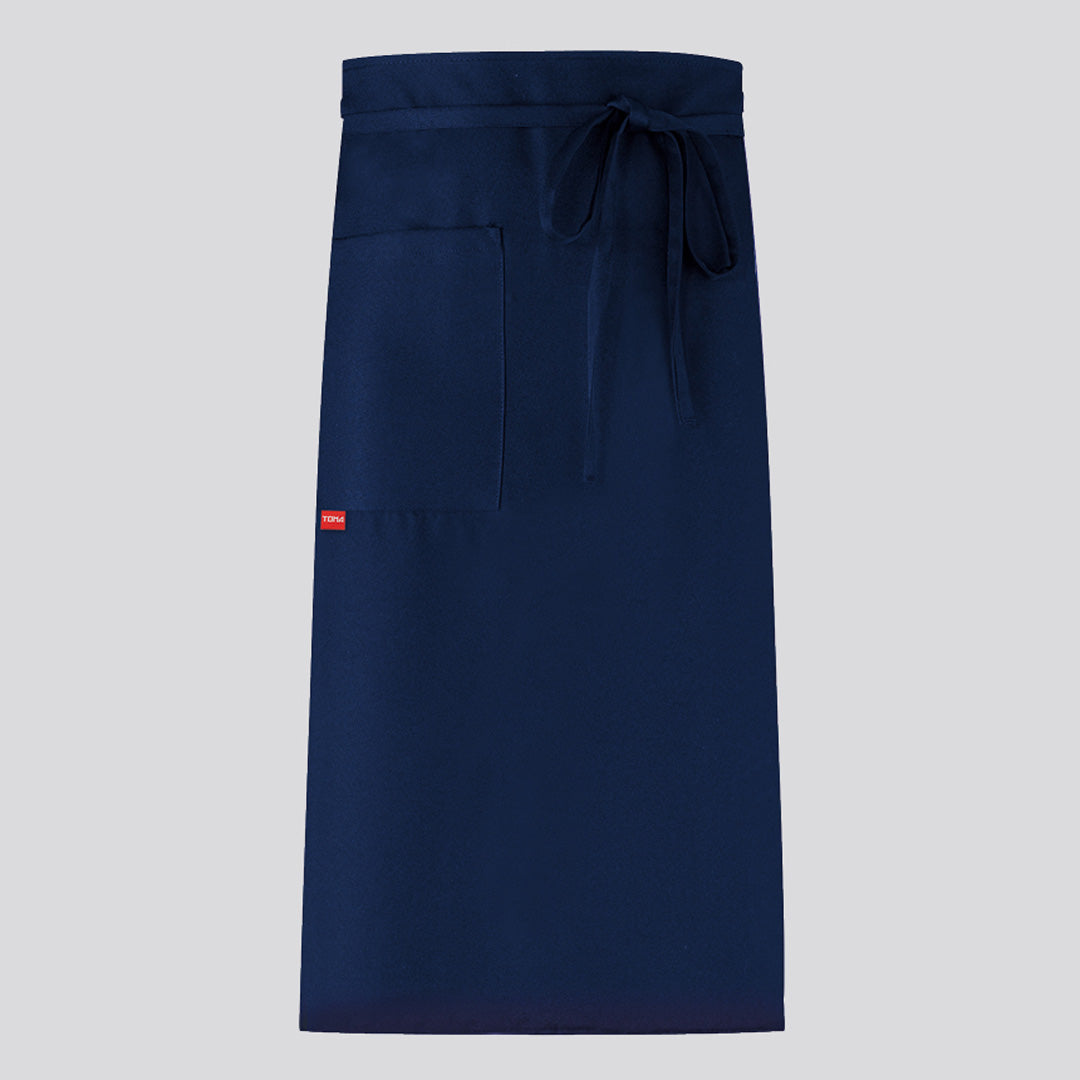 House of Uniforms The Argo Long Waist Apron | 2 Pack Toma Navy