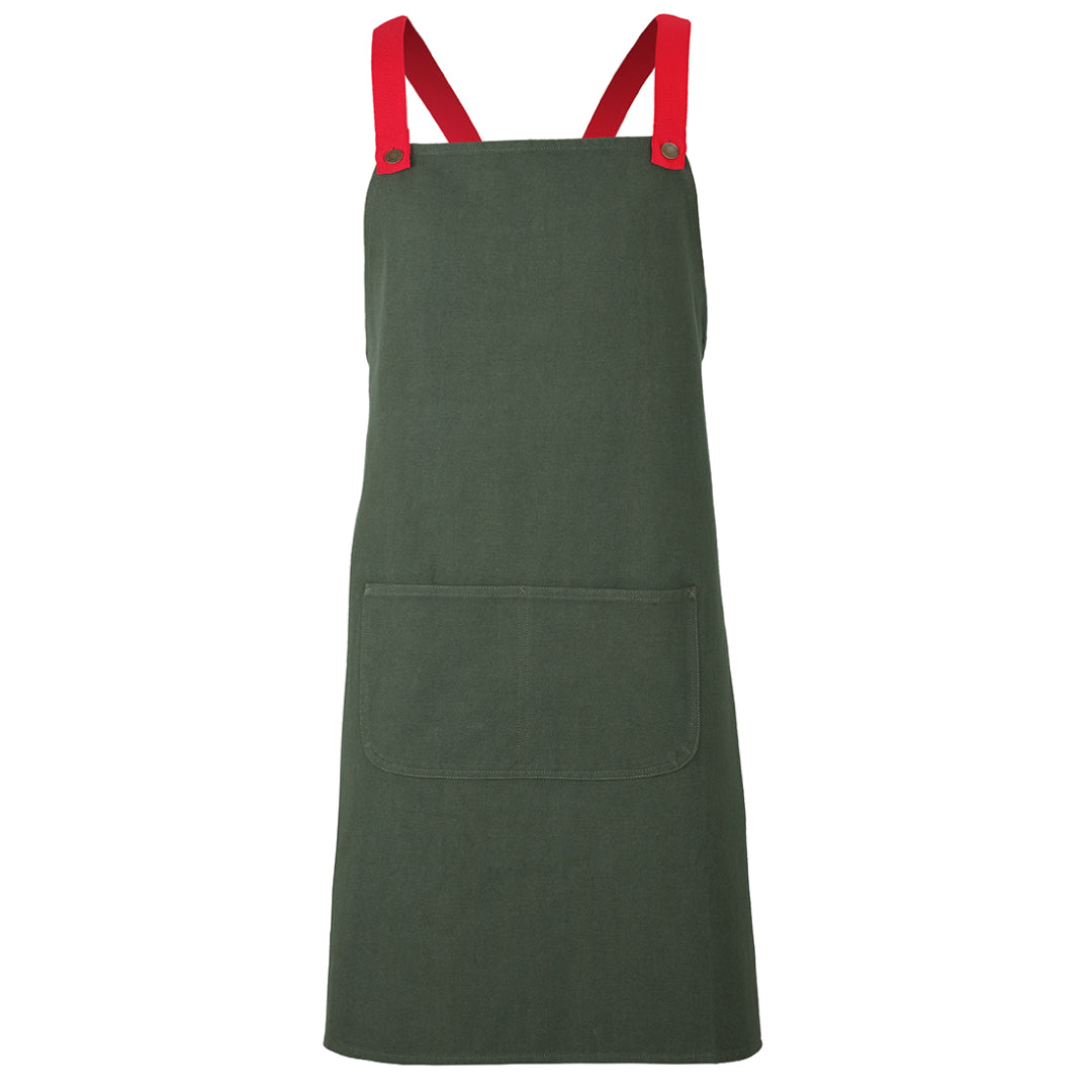 House of Uniforms The Cross Back Canvas Apron | Adults Jbs Wear 78cms (width) x 85cms (length)