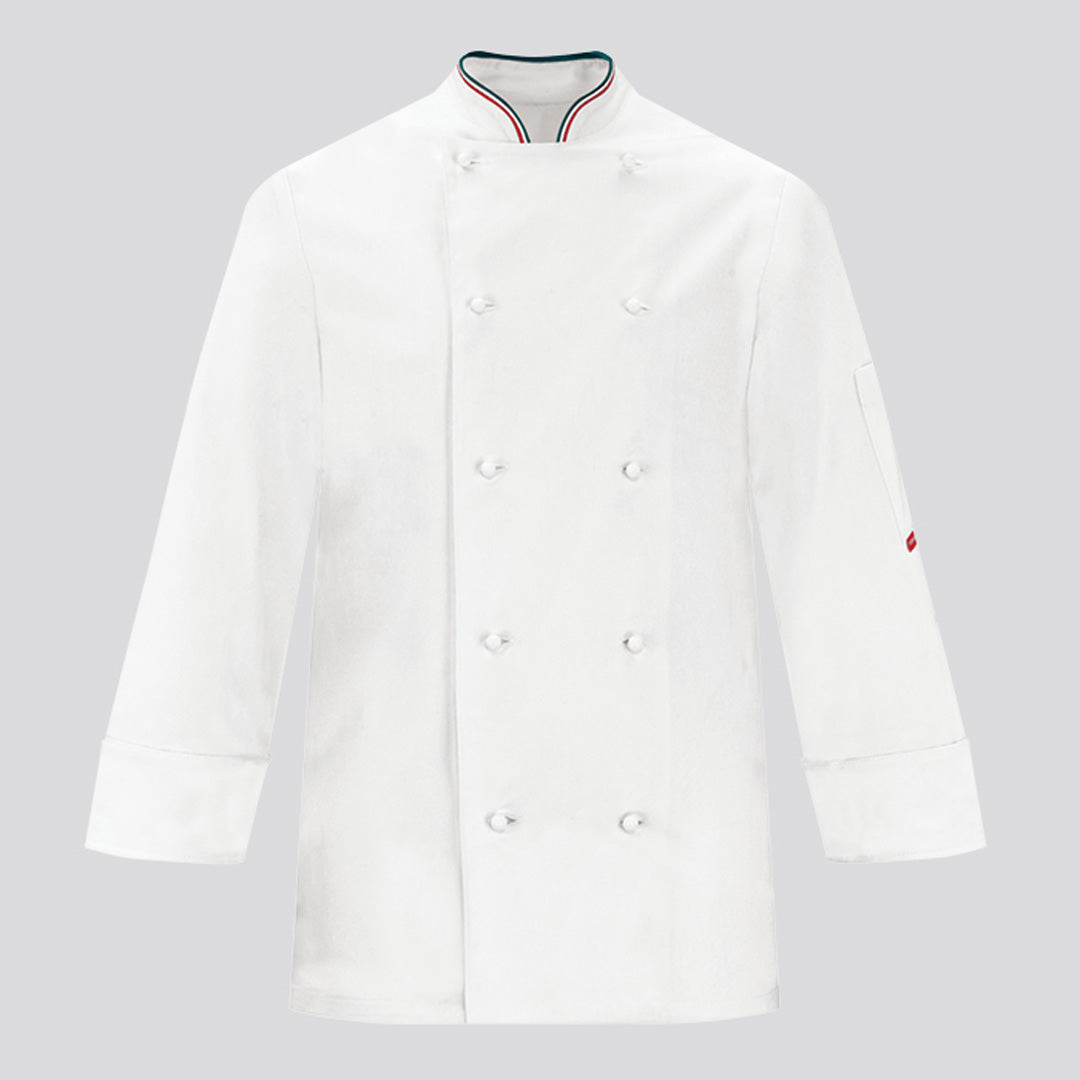 House of Uniforms The Atlas Chefs Jacket | Long Sleeve | Adults Toma White