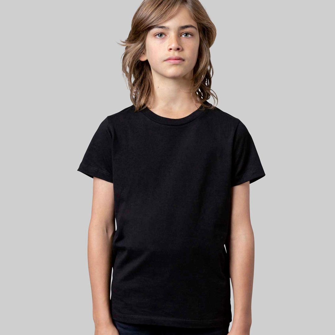 House of Uniforms The Australian Cotton Tee | Kids | Short Sleeve CB Clothing Black