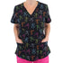 House of Uniforms The V Neck Printed Scrub Top | Ladies Maevn BTBW