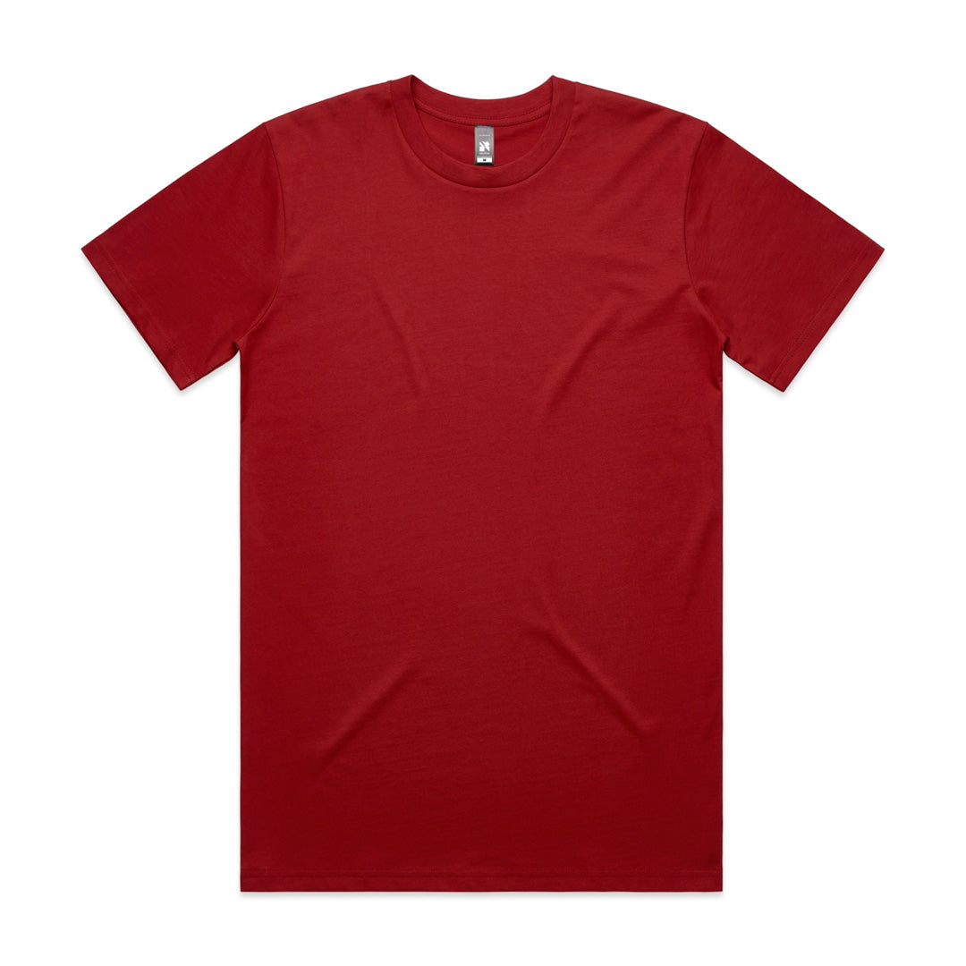 House of Uniforms The Classic Tee | Mens | Short Sleeve AS Colour Cardinal