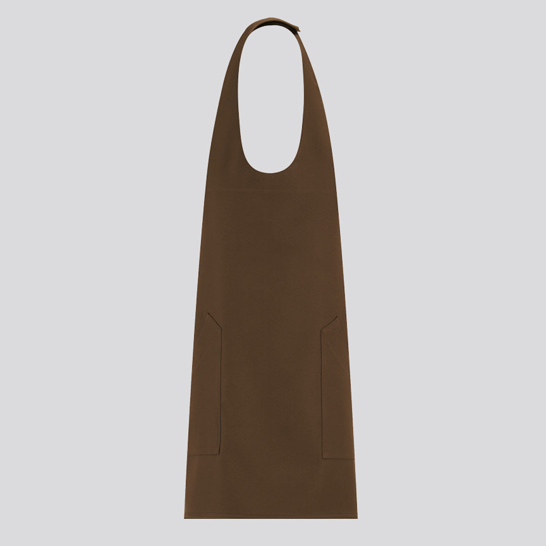 House of Uniforms The Cipro Bib Apron | 2 Pack Toma Brown
