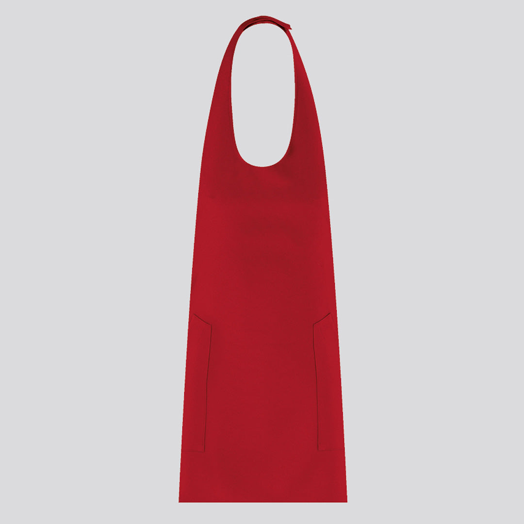 House of Uniforms The Cipro Bib Apron | 2 Pack Toma Red