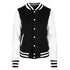 House of Uniforms The Varsity Jacket | Ladies Ramo Black/White
