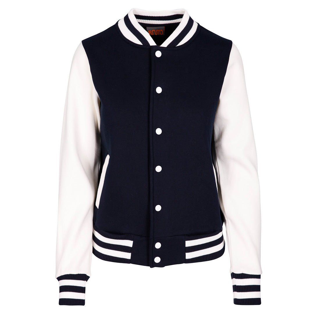 House of Uniforms The Varsity Jacket | Ladies Ramo Navy/White