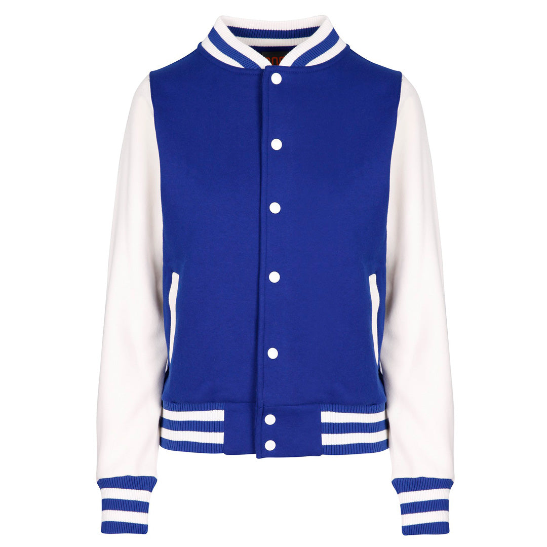 House of Uniforms The Varsity Jacket | Ladies Ramo Royal/White
