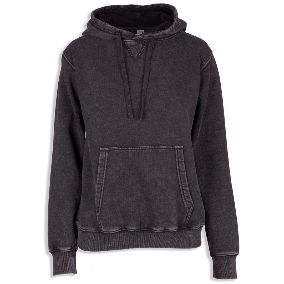 House of Uniforms The Stone Wash Hoodie | Ladies Ramo Black