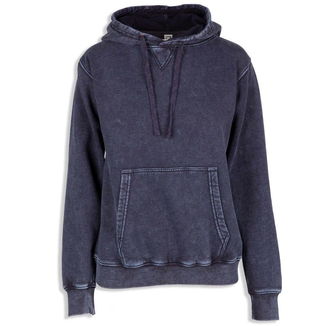 House of Uniforms The Stone Wash Hoodie | Ladies Ramo Navy