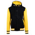 House of Uniforms The Hooded Varsity Jacket | Mens Ramo Black/Gold
