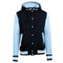 House of Uniforms The Hooded Varsity Jacket | Mens Ramo Navy/Sky