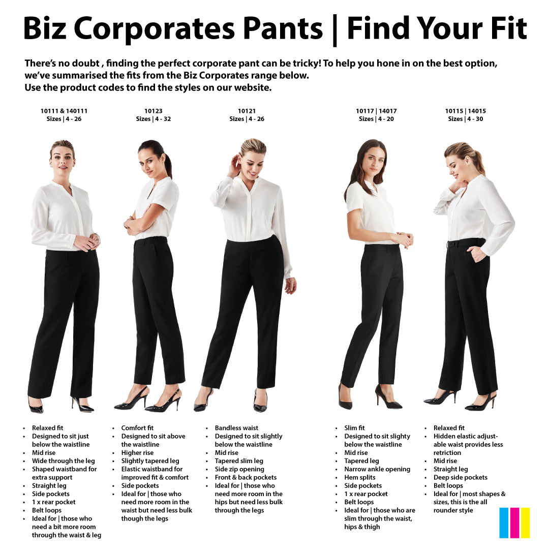 House of Uniforms The Cool Stretch Adjustable Pant | Ladies Clearance Biz Corporates
