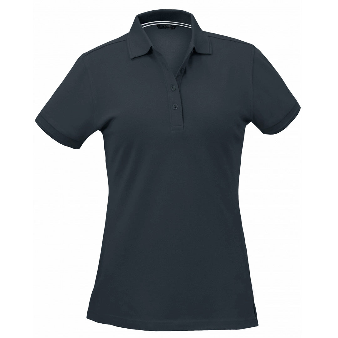 House of Uniforms The Oceanic Polo | Ladies | Short Sleeve Stencil Ink