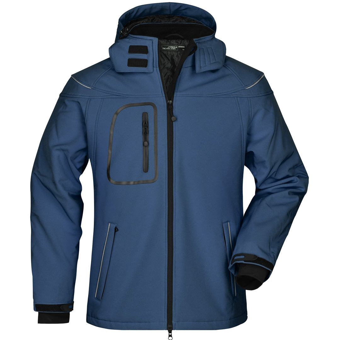 House of Uniforms The Winter Softshell Jacket | Mens James & Nicholson Navy