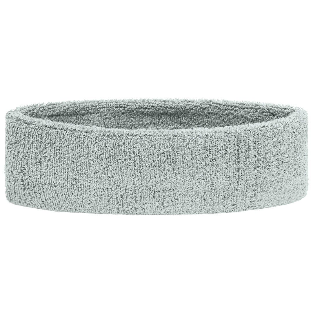 House of Uniforms The Terry Headband | Unisex | 2 Pack Myrtle Beach Light Grey