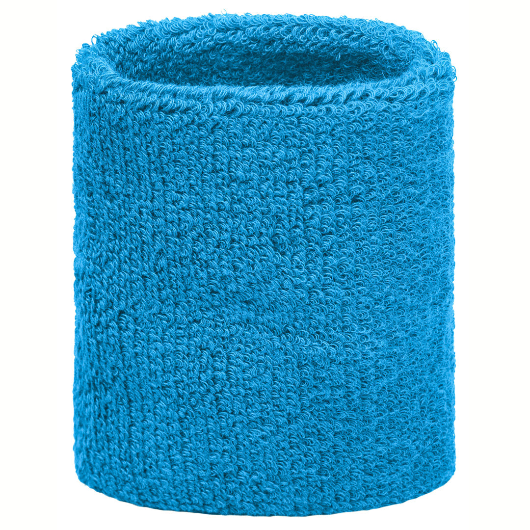 House of Uniforms The Terry Wristband | Regular | Unisex | 2 Pack Myrtle Beach Aqua