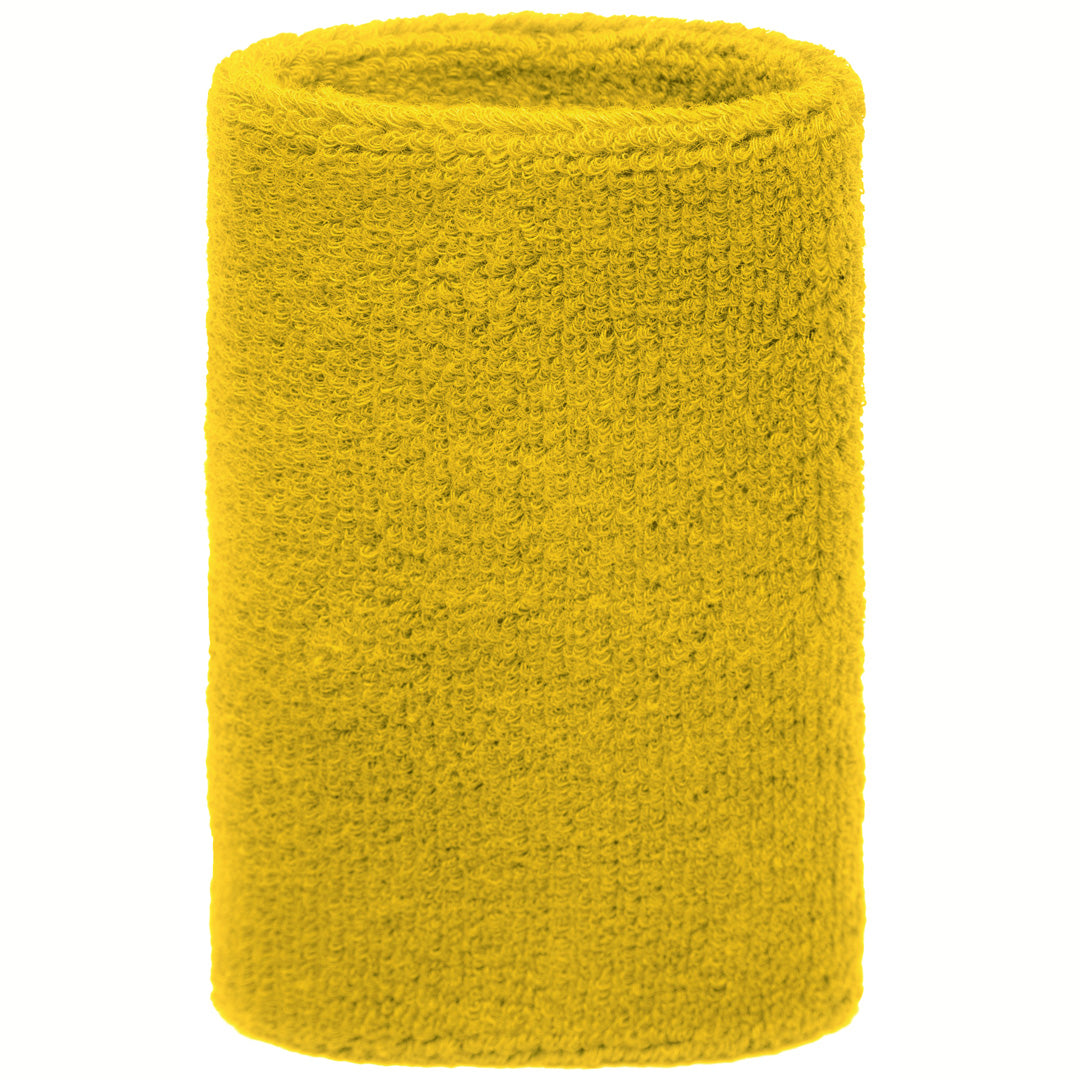 House of Uniforms The Terry Wristband | Wide | Unisex | 2 Pack Myrtle Beach Gold