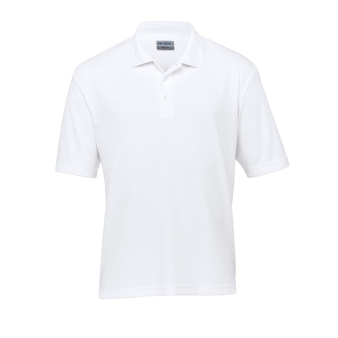 House of Uniforms The Dri Gear Ottoman Lite Polo | Mens Gear for Life White