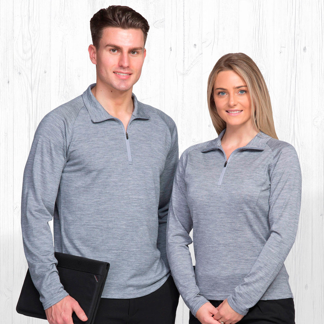 House of Uniforms The Merino Zip Pullover | Ladies Gear for Life 