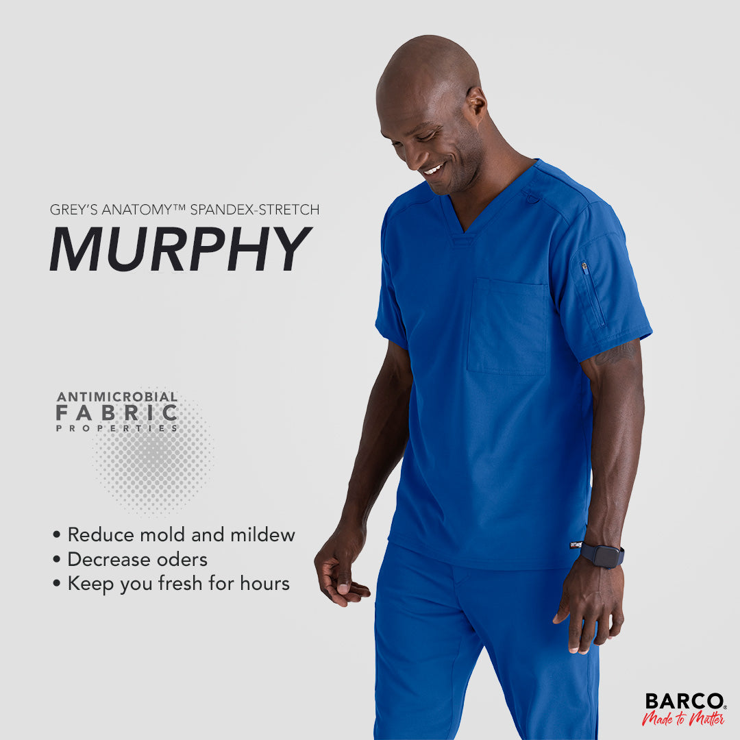 House of Uniforms The Murphy Scrub Top | Mens | Greys Anatomy Greys Anatomy by Barco