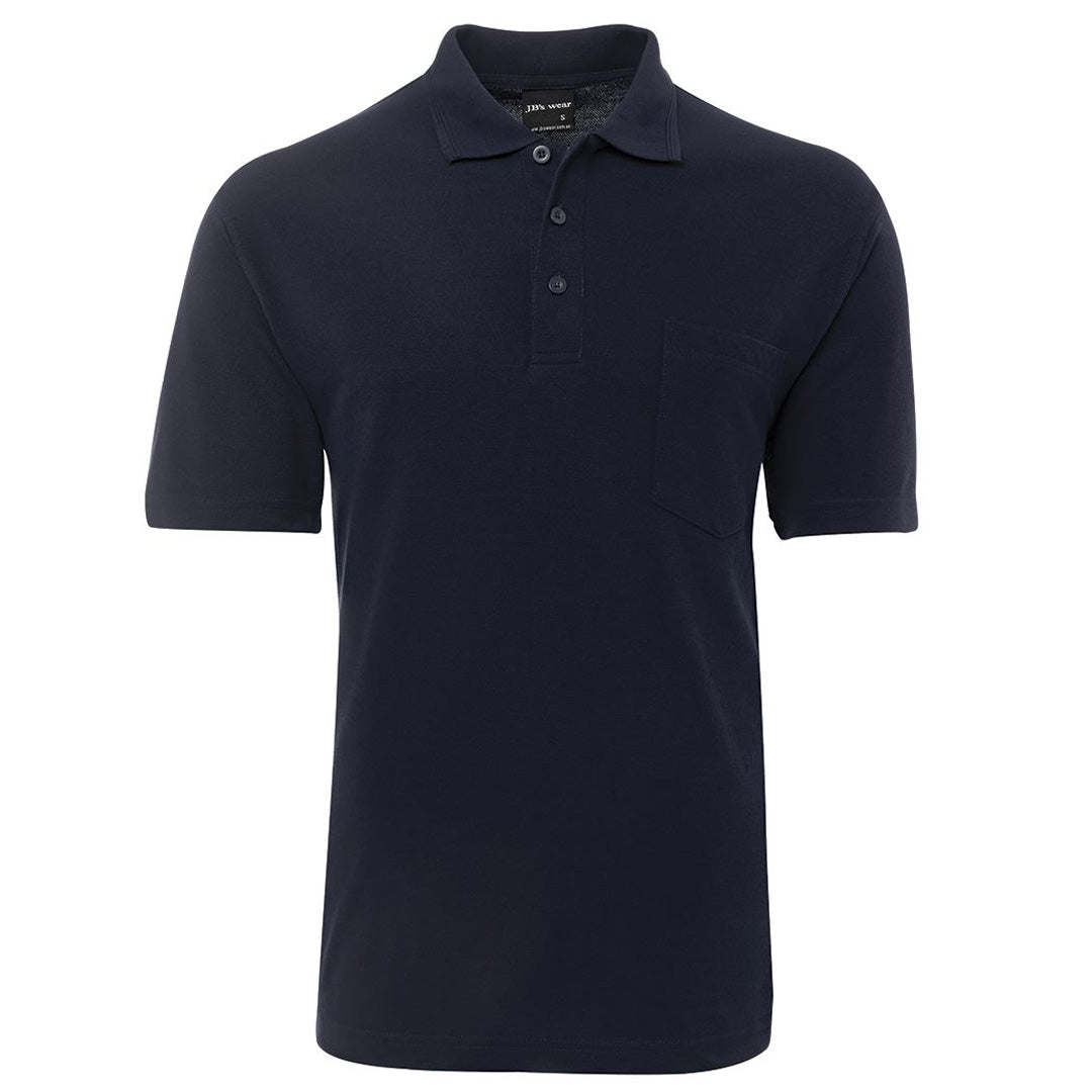 House of Uniforms The Pique Pocket Polo | Short Sleeve | Unisex Jbs Wear Navy