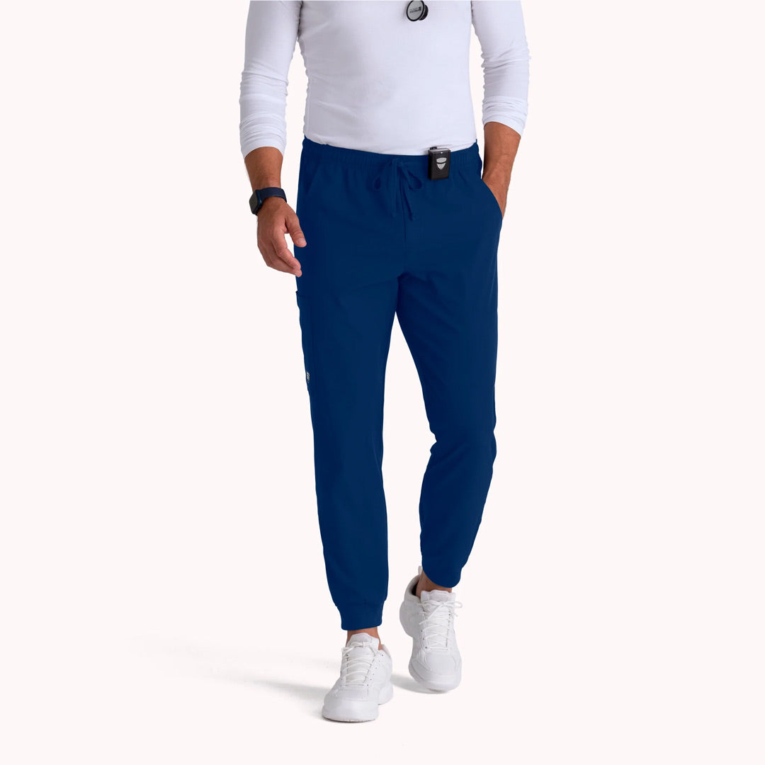 House of Uniforms The Structure Jogger Scrub Pant | Mens | Regular | Skechers Skechers by Barco Navy