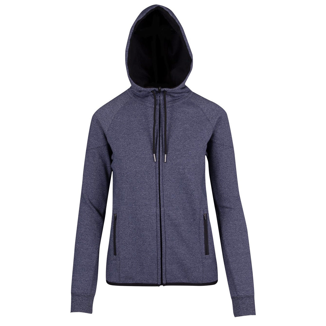 House of Uniforms The Bonded Fleece Hoodie | Ladies Ramo Navy Marle