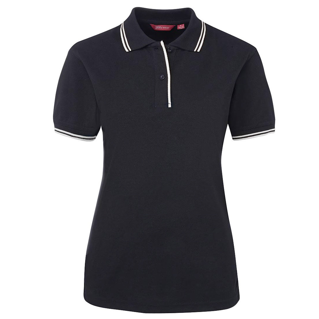 House of Uniforms The Contrast Polo | Ladies Jbs Wear Navy/White