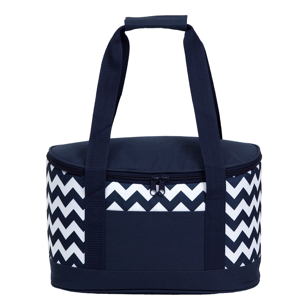 House of Uniforms The Oasis Chevron Cooler Bag Po 'Di Fame Navy/White