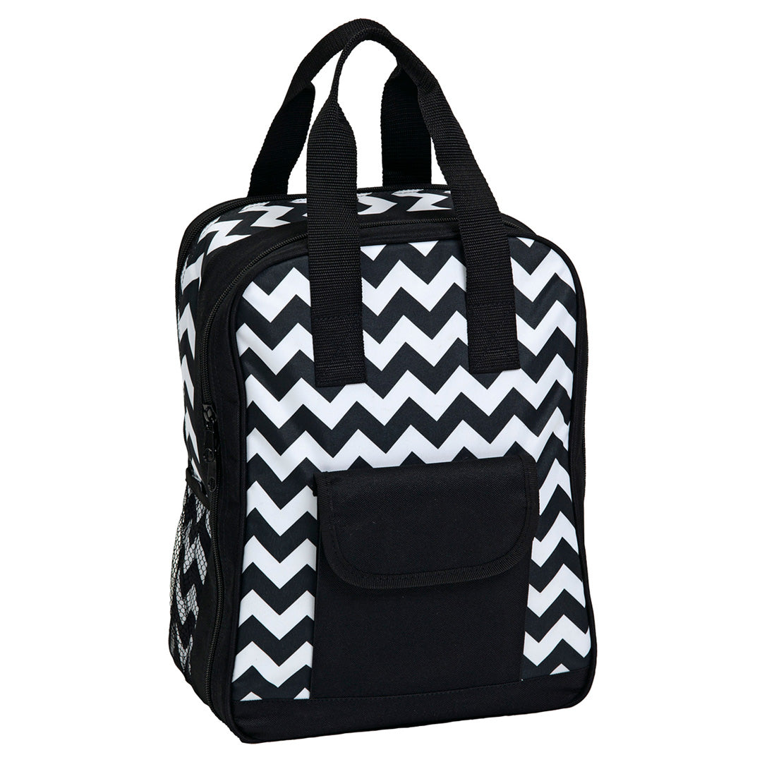 House of Uniforms The Oasis 4 Person Picnic Set Po 'Di Fame Black/White