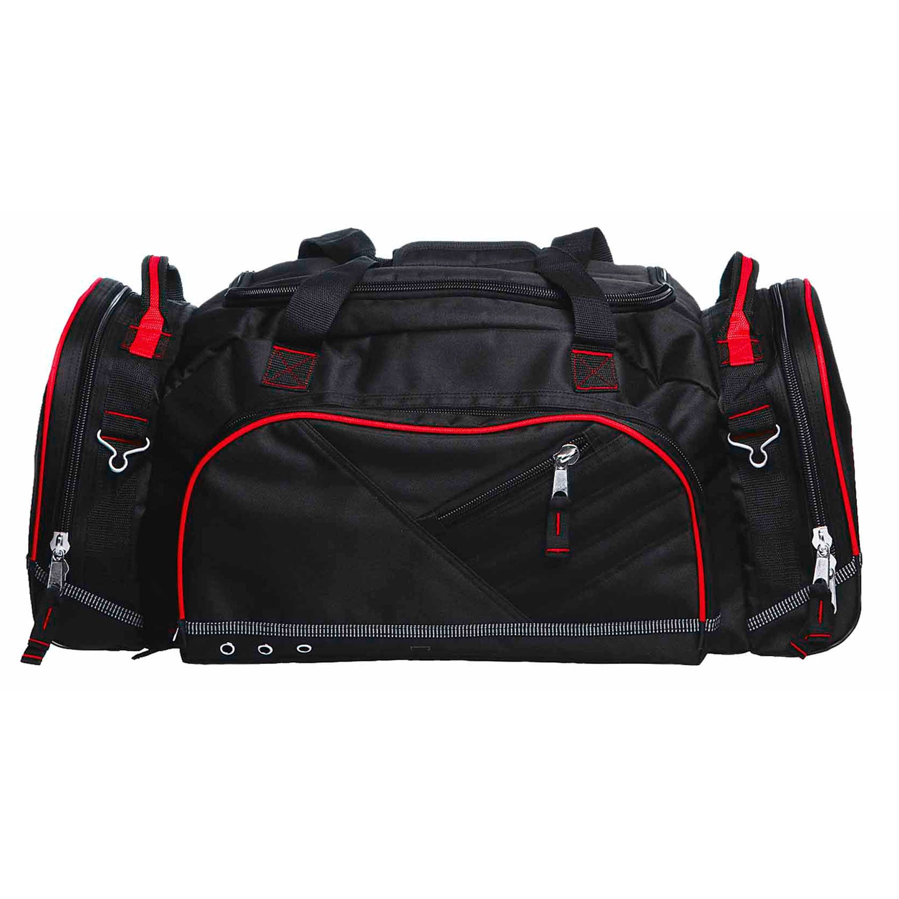 House of Uniforms The Recon Sports Duffle Bag Gear for Life Black/Red