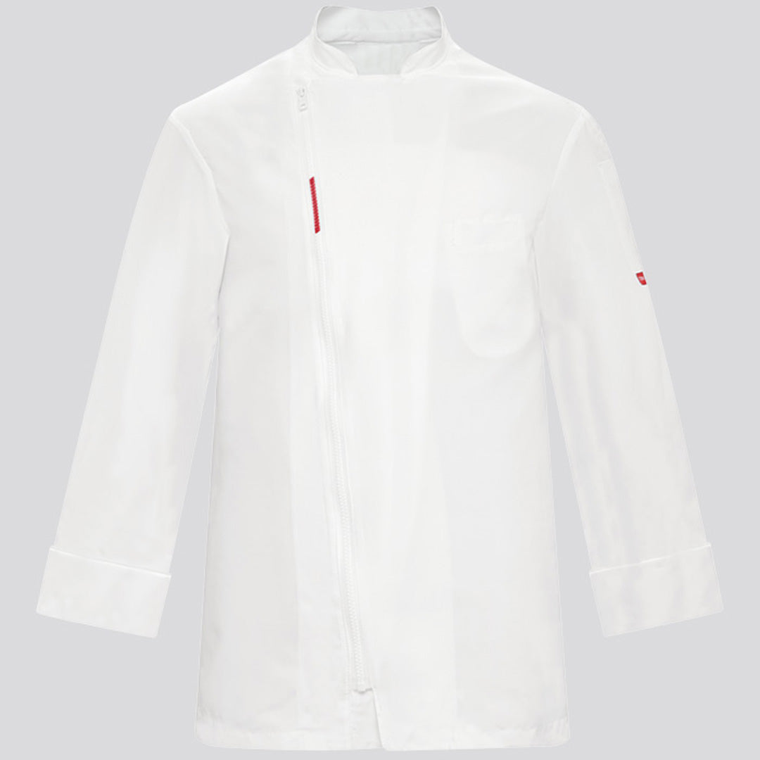 House of Uniforms The Rian Chefs Jacket | Long Sleeve | Adults Toma White
