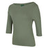 House of Uniforms The Boat Neck Tee | 3/4 Sleeve | Ladies Jbs Wear Sage