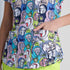 House of Uniforms The Skechers Printed Scrub Top | Ladies Skechers by Barco