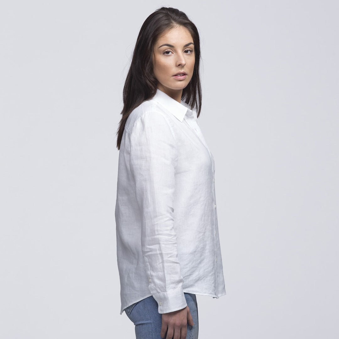 House of Uniforms The Linen Shirt | Ladies | Long Sleeve Smpli