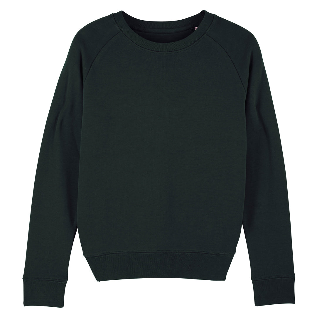 House of Uniforms The Stella Tripster | Crew Neck Jumper | Ladies Stanley Stella Black