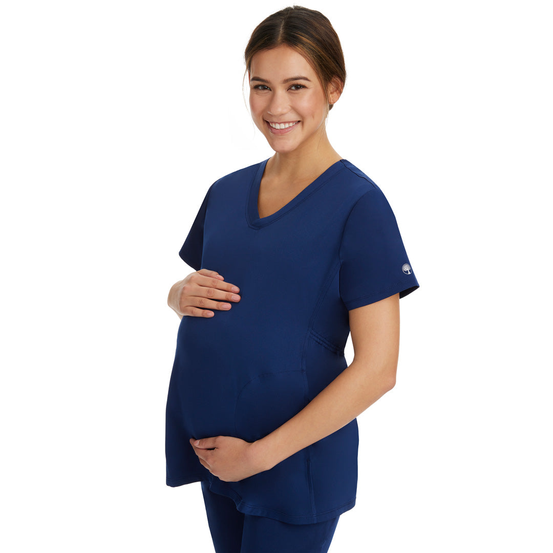 House of Uniforms The Mila Maternity Scrub Top Healing Hands