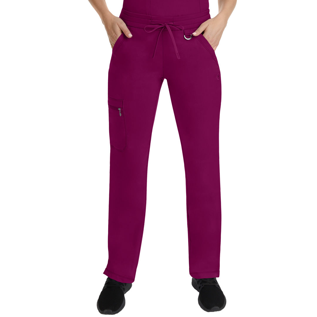 House of Uniforms The Tamara Scrub Pant | Ladies Healing Hands Wine