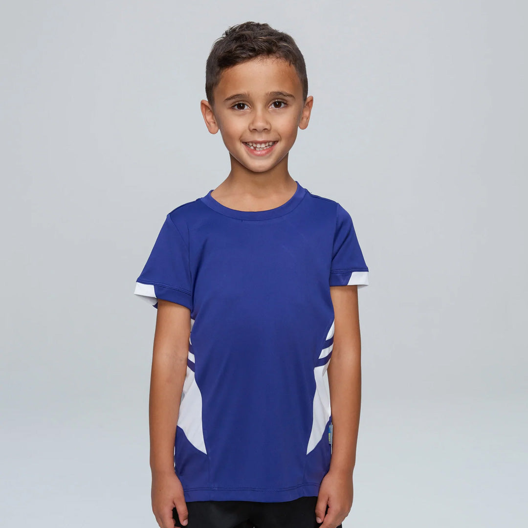 House of Uniforms The Tasman Tee | Kids | Short Sleeve | Black Base Aussie Pacific