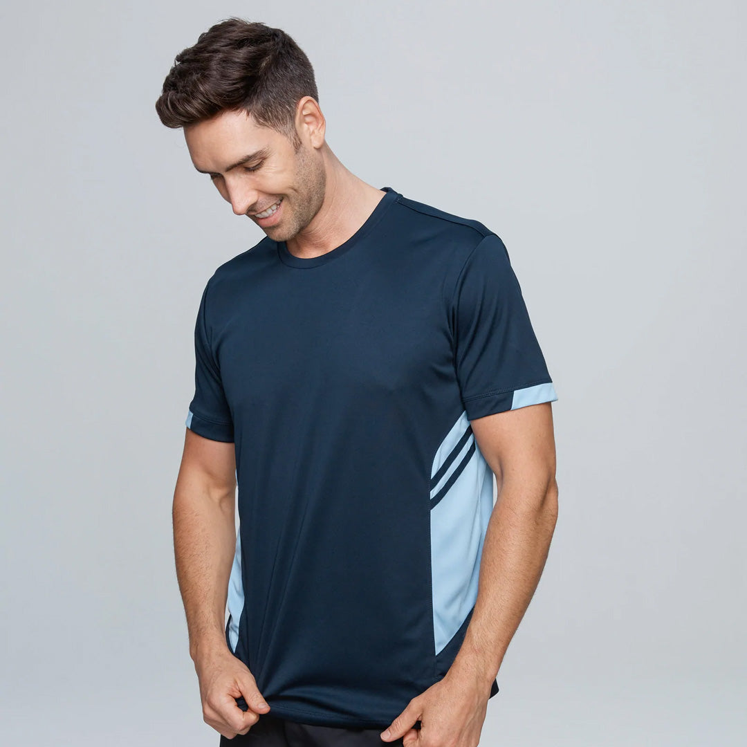 House of Uniforms The Tasman Tee | Mens | Short Sleeve | Navy Base Aussie Pacific
