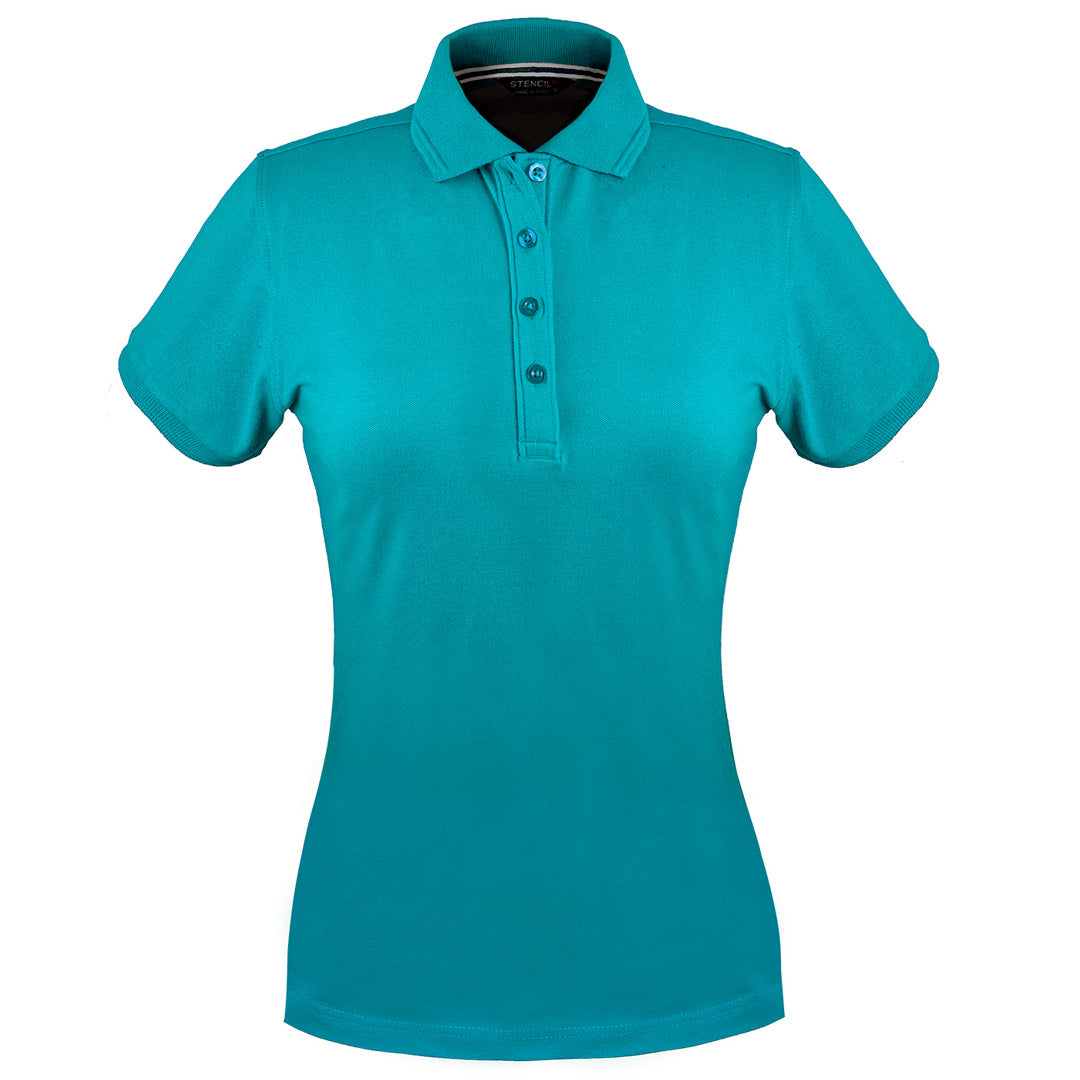 House of Uniforms The Oceanic Polo | Ladies | Short Sleeve Stencil